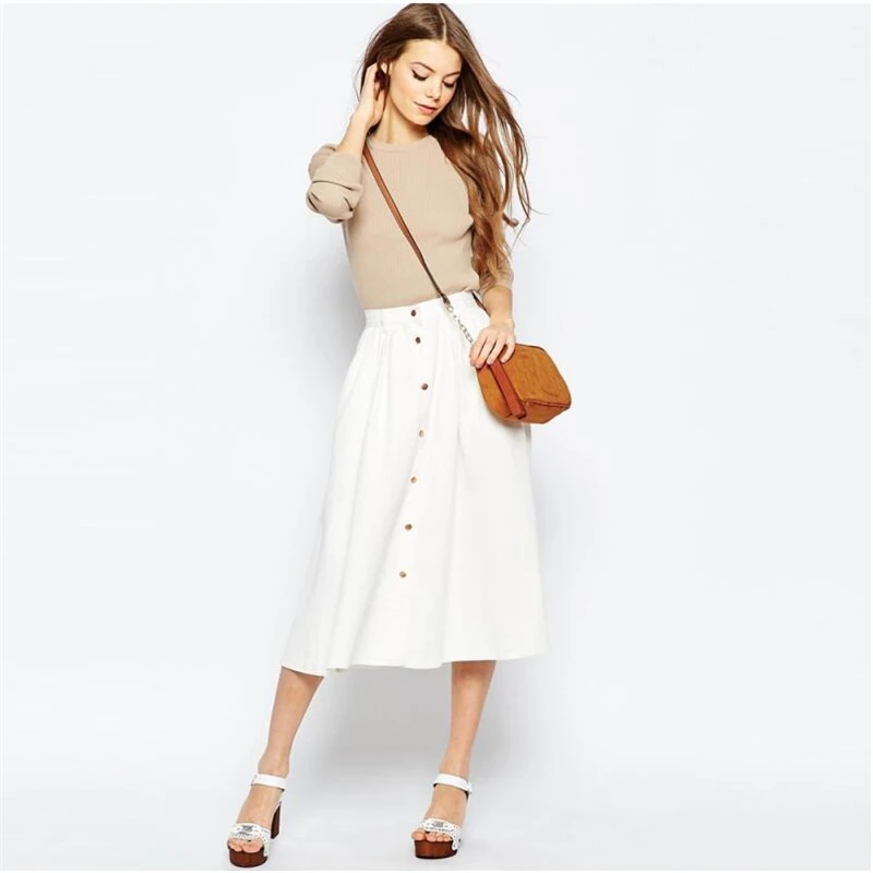 Женская юбка с высокой талией Atacado Roupas Femininas весна лето 2019 B301|skirt female|summer skirtwomen skirt |