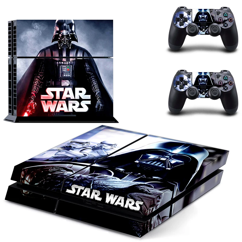 Star Wars battleпередний 2 наклейка для PS4 виниловая наклейка, стикер для консоли sony Playstation 4 и 2 контроллера наклейка для PS4 наклейка