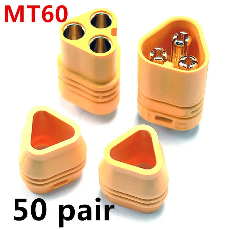 50 пар/лот 3 фазы MT60 ESC Двигатель eplug/разъем комплект для MultiCopter Quadcopter Самолет RC батареи FPV системы части|esc motor|rc