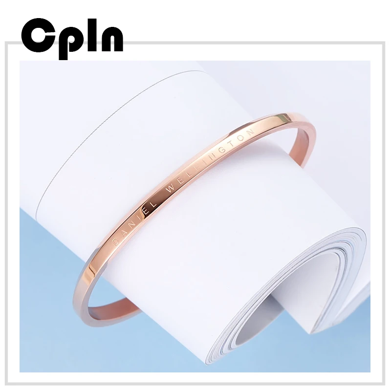 Cpln 2019 новый тренд креативный титановая сталь Розовое золото Открытый браслет для