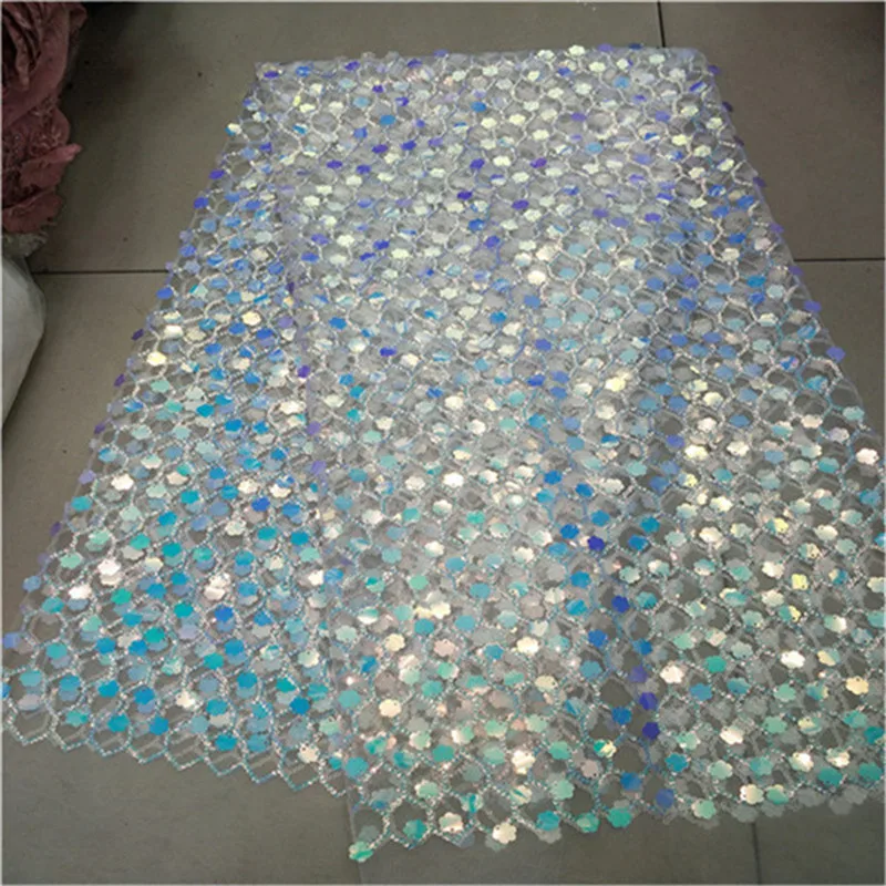 Последние африканские кружево ткань с вышивкой блёстки кружевная в нигерийском