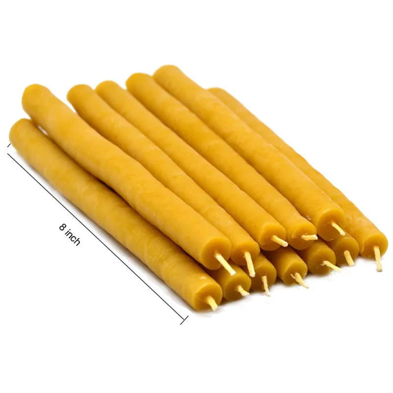 100% натуральный чистый пчелиный воск свечи мед аромат ручной работы столб Свеча