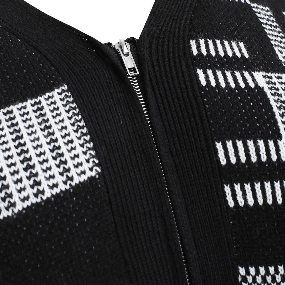 2019 осень зима для женщин свободные вязаный кардиган клетчатый свитер плюс