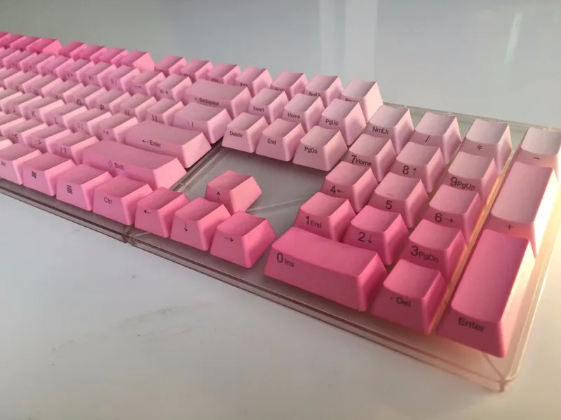 Боковая печать 104 ключ ANSI раскладка Радуга толстый PBT Keycap для OEM Cherry MX переключатели Механическая игровая клавиатура