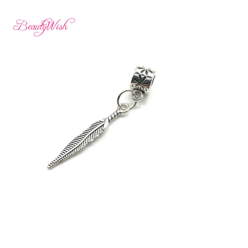 5 шт. серебряные очаровательные заколки для волос|Звенья кольца и трубки| |