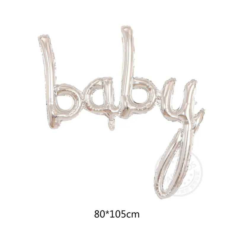 1 шт почерк воздушные шары с буквами фольгированный шар babyshower принадлежности для дня рождения украшение свадьбы розовое золото письмо