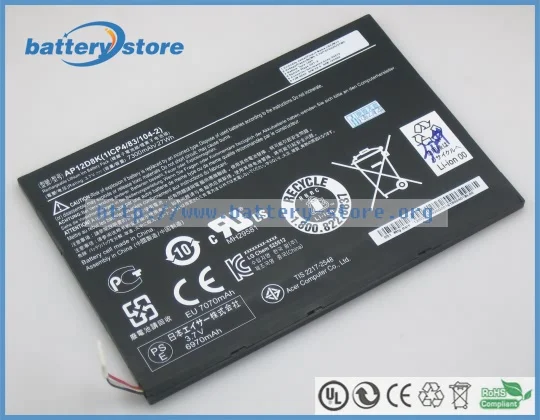 Новые оригинальные аккумуляторы для ноутбуков Acer Iconia W510 1620 P 1ICP4/83/103 2 AP12D8K 1867 1892 1674