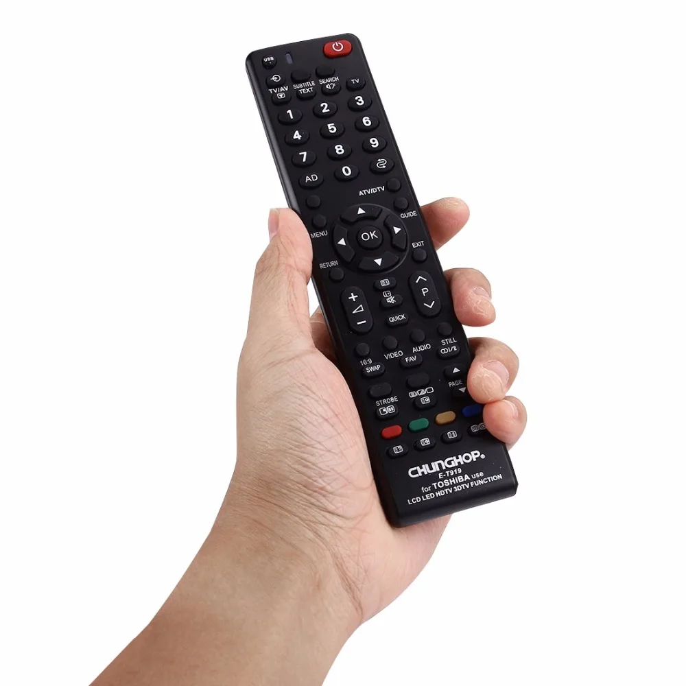 Универсальный пульт дистанционного управления CHUNGHOP E-T919 для TOSHIBA LED TV / LCD HDTV 3DTV |
