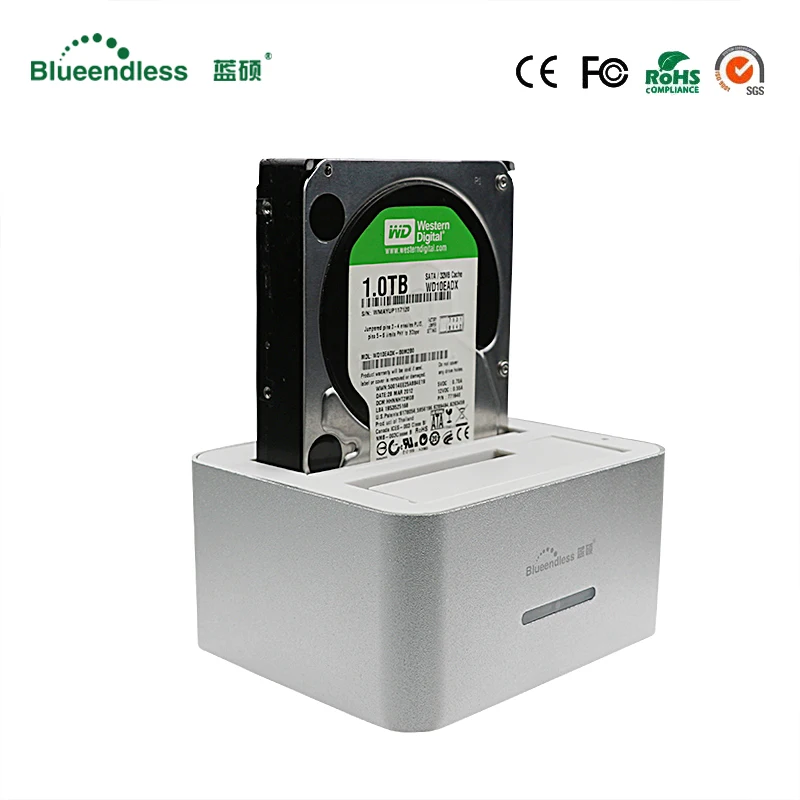 Популярная док станция для жесткого диска Sata usb 3 0 hdd бокс 5 2 отсека ТБ на sata 5/3