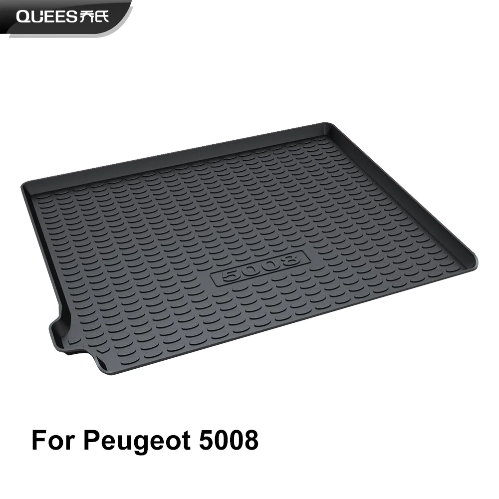 Напольный коврик QUEES для багажника Peugeot 5008 2 го поколения 2017 2018 2019| |