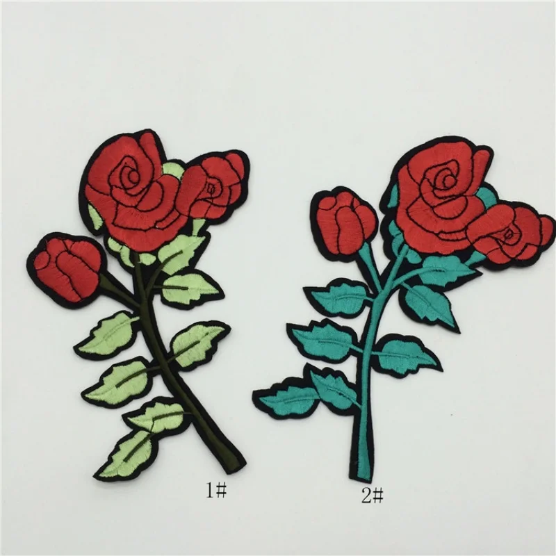 

Wholesale 20pcs 11*17.5cm Embroidered Sewing On Patch Iron-On Patch Stickers For Clothes Sewing Fabric Applique Supplies YH196