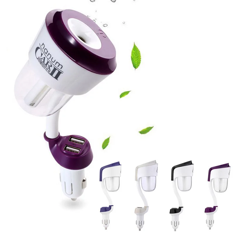 

Nanum II Car Air freshener Humidifier 12V Car Charger High Quality Nebulizer Humidifier Home Air Sterilization 20Pcs/Lot DHL