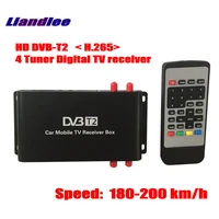 for germany 4 tuner car digital tv receiver d tv mobile box antenna mpeg 4 model dvb t2 m 688 h265