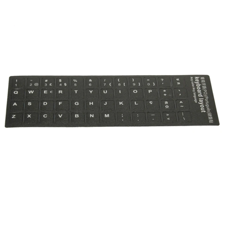 Computer Laptop Portuguese Keyboard Stickers Layout Black Keyboards Sticker For Notebook keyboard 180 x 65mm High-quality | Компьютеры и