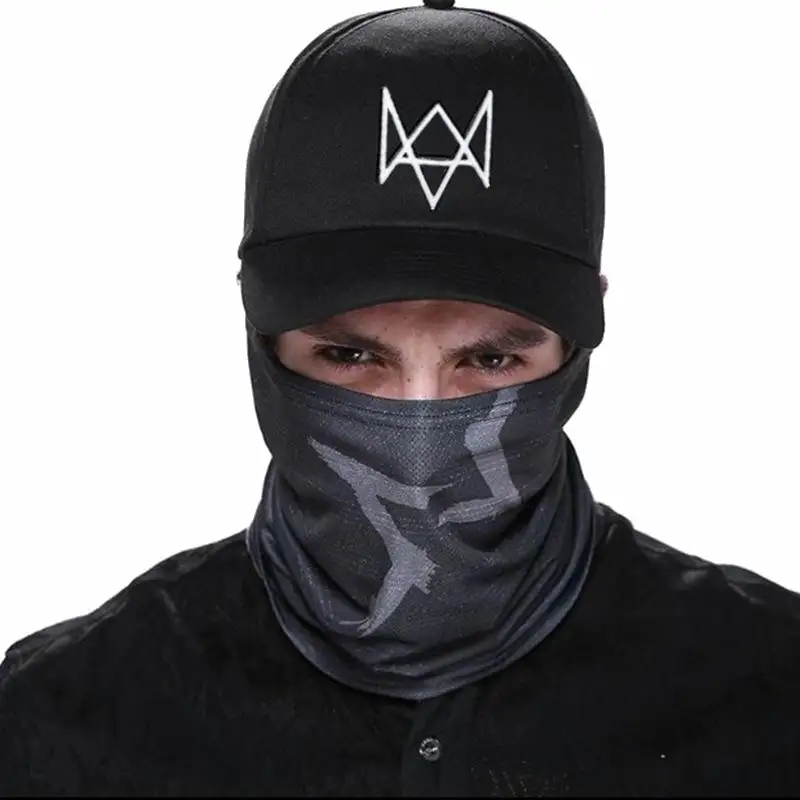 2 шт./компл. творческий Watch Dogs Aiden маска для лица шапочка из хлопка костюм; маска для косплея шляпа Для мужчин Для женщин тактическая Бейсбол Кепки s