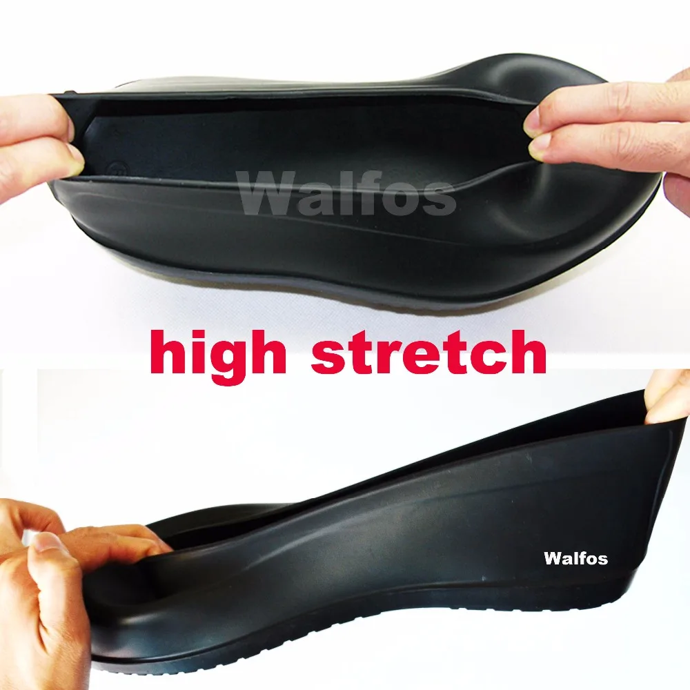 Мужские резиновые галоши WALFOS резиновый чехол от дождя водонепроницаемые для