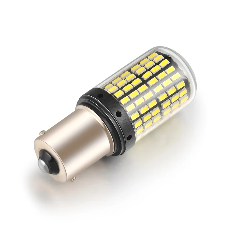 Лампы 1156 P21W BA15S PY21W BAU15S BAY15D T20 Canbus 2 шт. 3014 144SMD лампы заднего тормоза светильник
