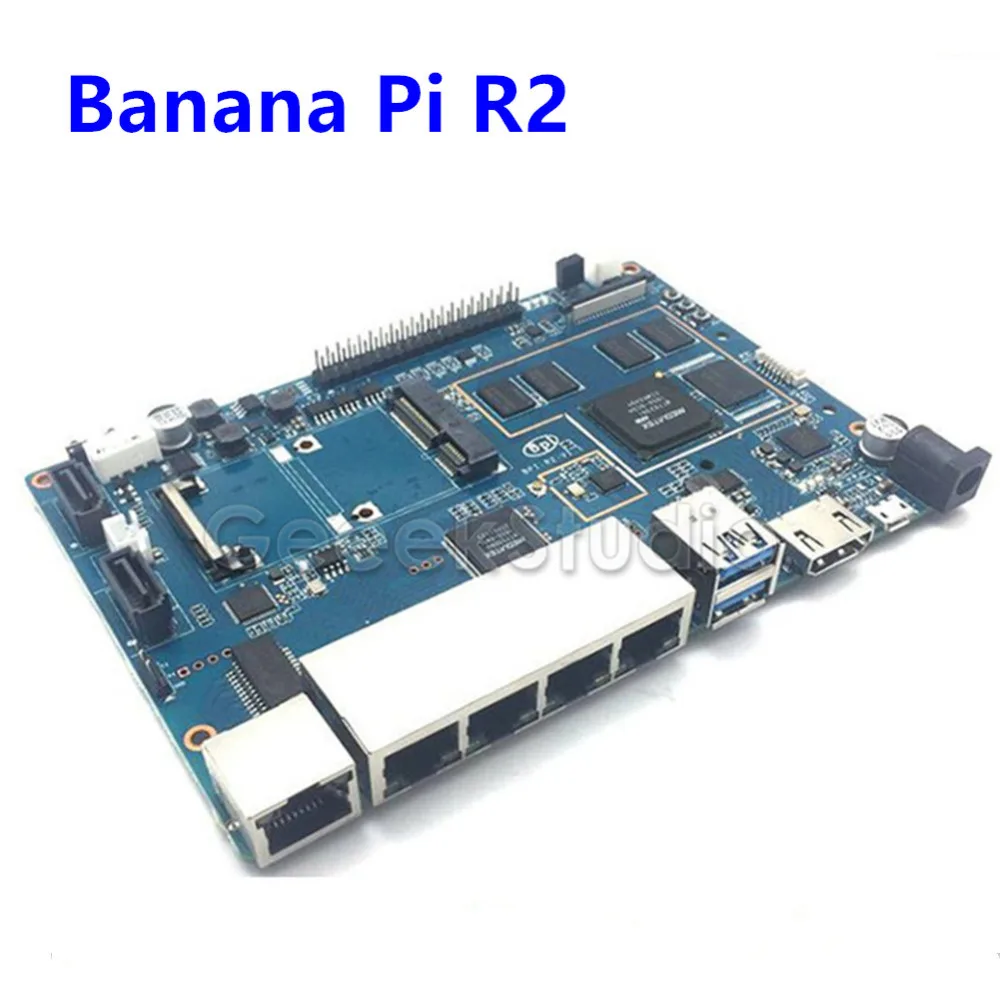 

В наличии! Четырёхъядерный процессор Banana Pi R2, 2 Гб ОЗУ, SATA, Wi-Fi, Bluetooth, 8 Гб eMMC