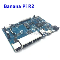 in stock banana pi r2 bpi r2 v1 2 quad core 2gb ram with sata wifi bluetooth 8gb emmc demo single board