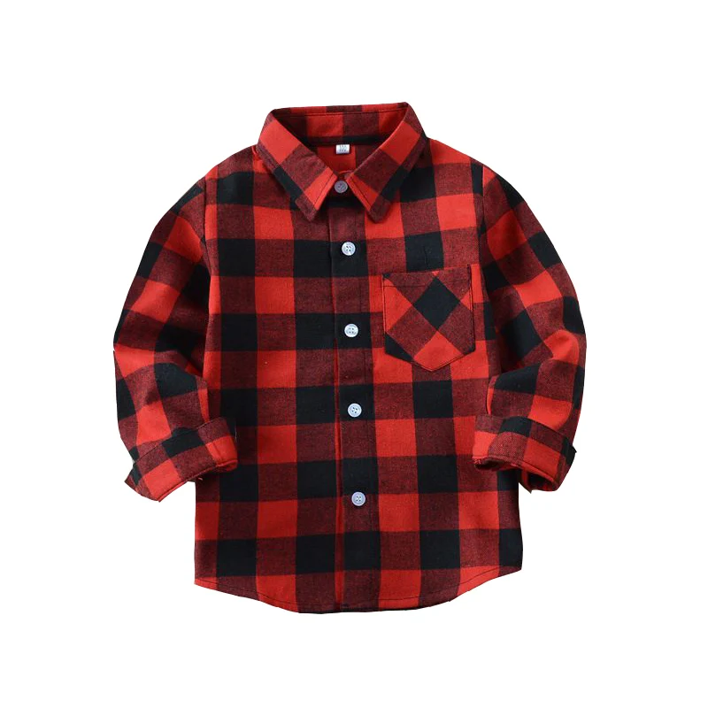 Блузка клетчатая унисекс с длинным рукавом на возраст 2 13 лет|plaid shirts for boys|shirts