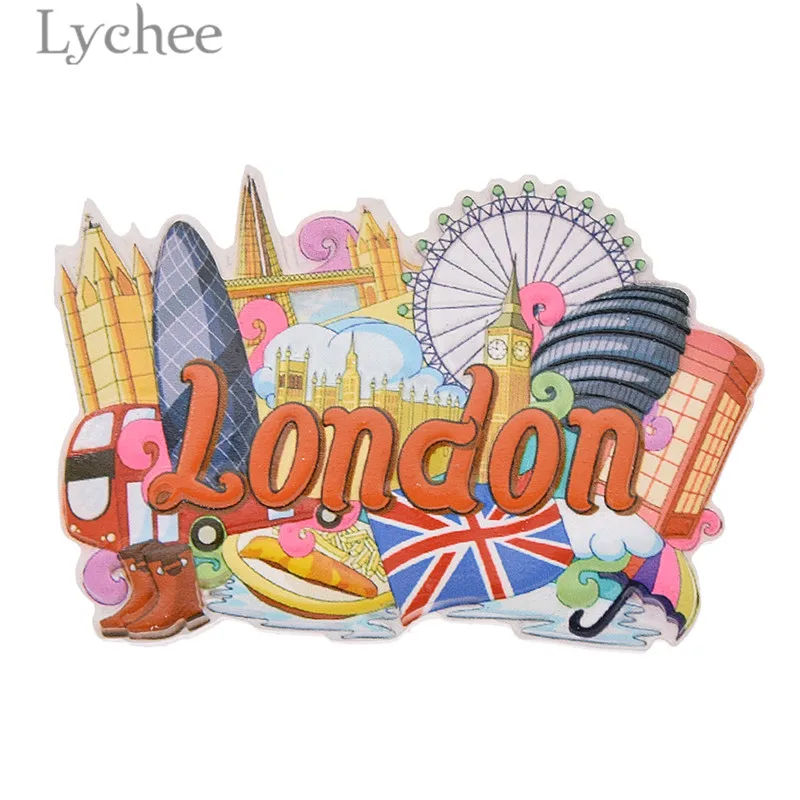 Lychee Life Филиппины Шри-Ланка Россия панорамный магнит на холодильник смолы декор для холодильника украшение для дома кухни сувениры для путешествий - Цвет: 4