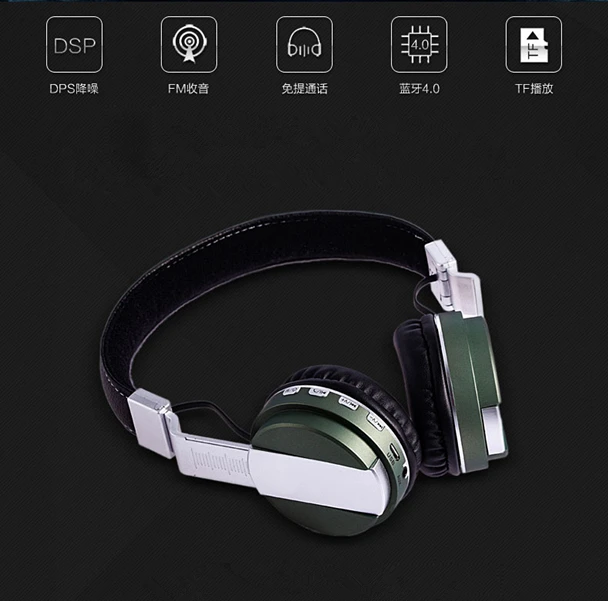 Новые беспроводные Bluetooth-наушники гарнитура складные наушники с микрофоном для