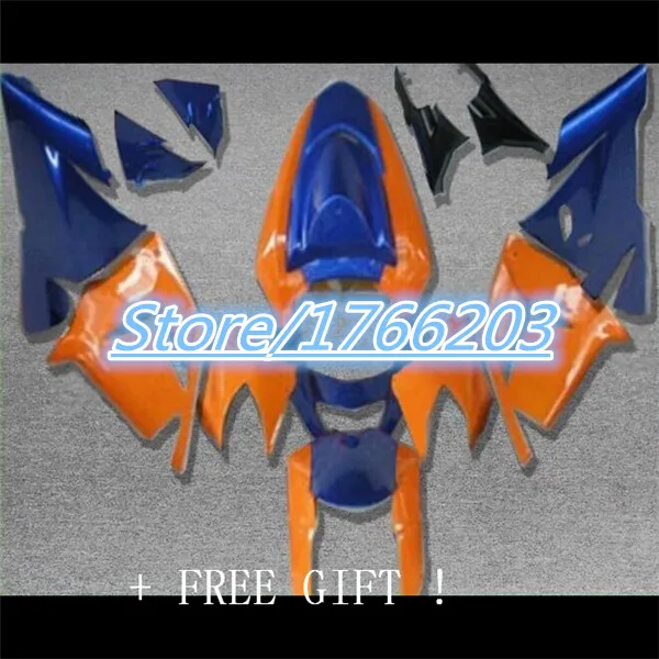 

Orange Blue Full Fairing for KAWAAKI ZX10R 04-05 ZX-10R 2004-2005 10R 04 05 ZX 10R 2004 2005