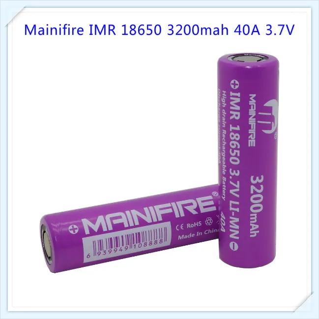 1 шт Mainifire 32000mah 40A imr 18650 3,7 v 3200mah аккумуляторные батареи