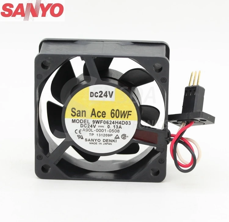 Для Sanyo 9WF0624H4D03 6025 24V 0.15A для водонепроницаемые промышленные Охлаждающие