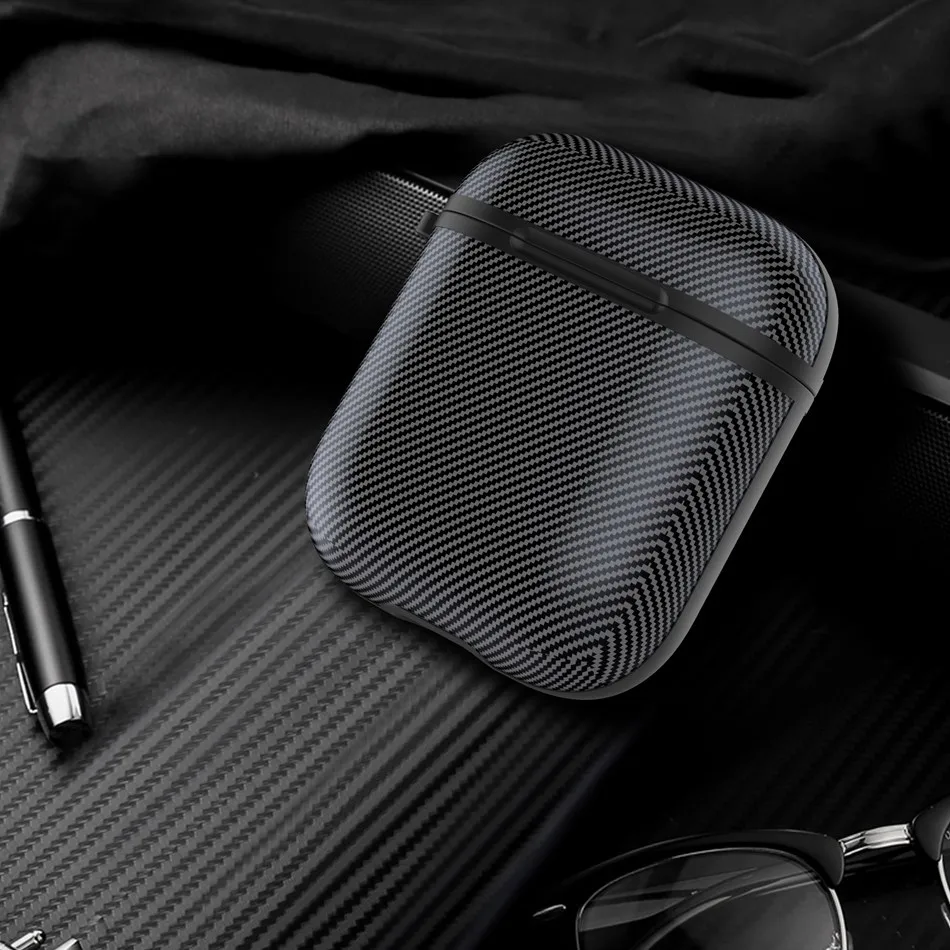 Black Чехол для Apple Airpods, силиконовый чехол для беспроводной зарядки наушников, чехол для Airpods 2, чехол для Air Pods, защитные аксессуары Etui - Цвет: Black