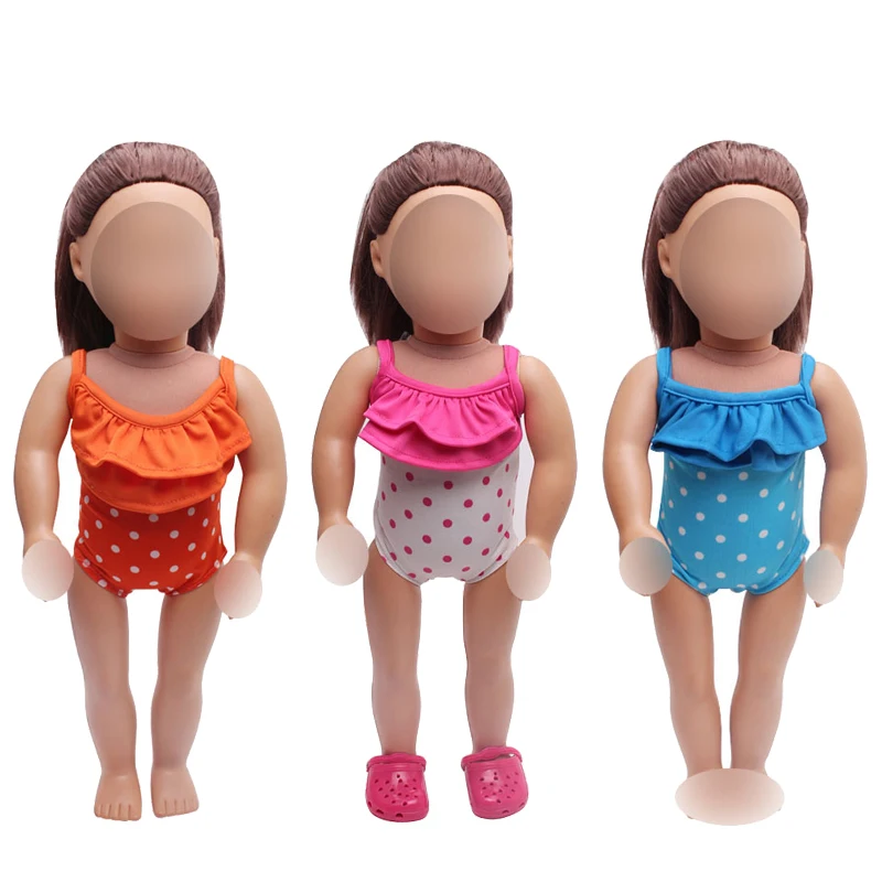 18 дюймовый кукольный купальный костюм для девочек цельнокроеные детские игрушки