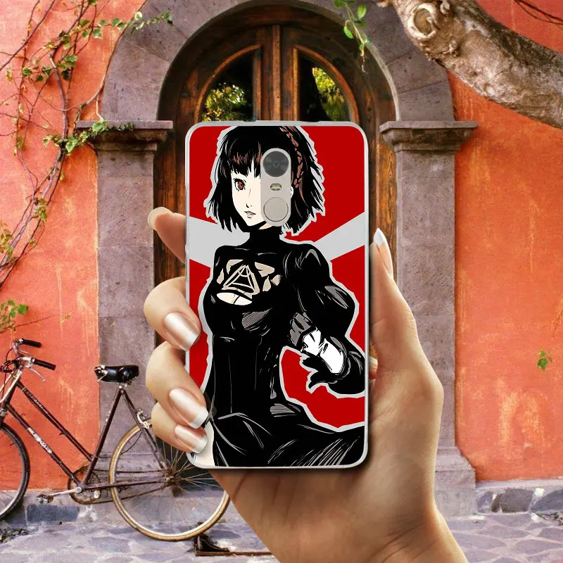 Мягкие чехлы для телефонов Persona 5 Niijima Makoto Queen Xiaomi Redmi Mi Note 2 3S 4X 4A 6 5S 5A 8 A1 Pro Plus