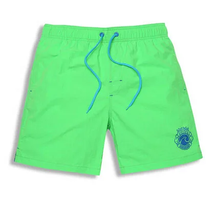 bright green Брендовые летние мужские пляжные шорты размера плюс, мужские спортивные уличные плавки для серфинга, бегунов, быстросохнущие шорты для плавания - Цвет: bright green
