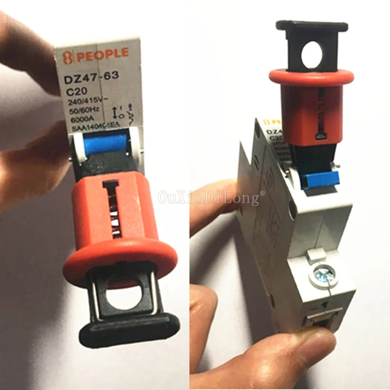10PCS Electrical Lockout Miniature Circuit Breaker Lock Air Switch for Power Isolation Pinout JF1751 |
