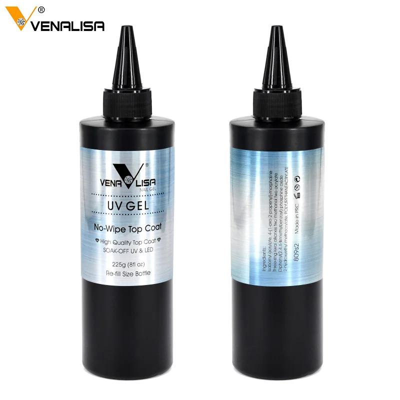 Гель лак для ногтей Venalisa закаленное верхнее покрытие без кислот 225 г|gel magic|kit brakegel