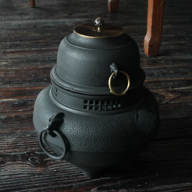 Чугунный чайник комплект японский чайный горшок тэцубин воздуха печи подогрева