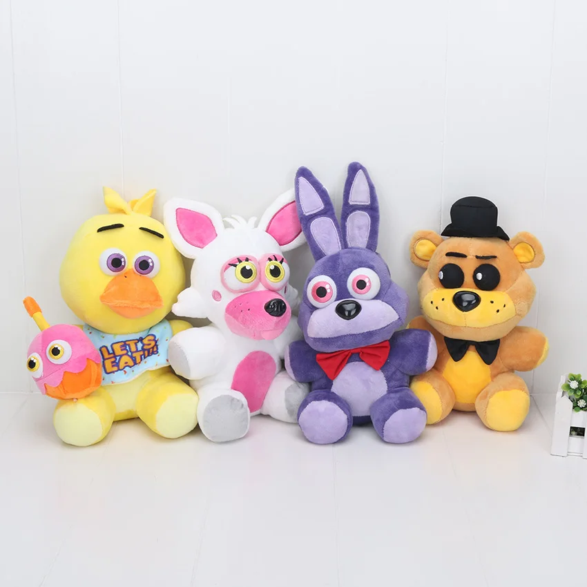 25 см FNAF пять ночей у Фредди плюшевый игрушка медведь Фокси Бонни и Чика Золотой Фредди кошмарный фредбер детские игрушки куклы