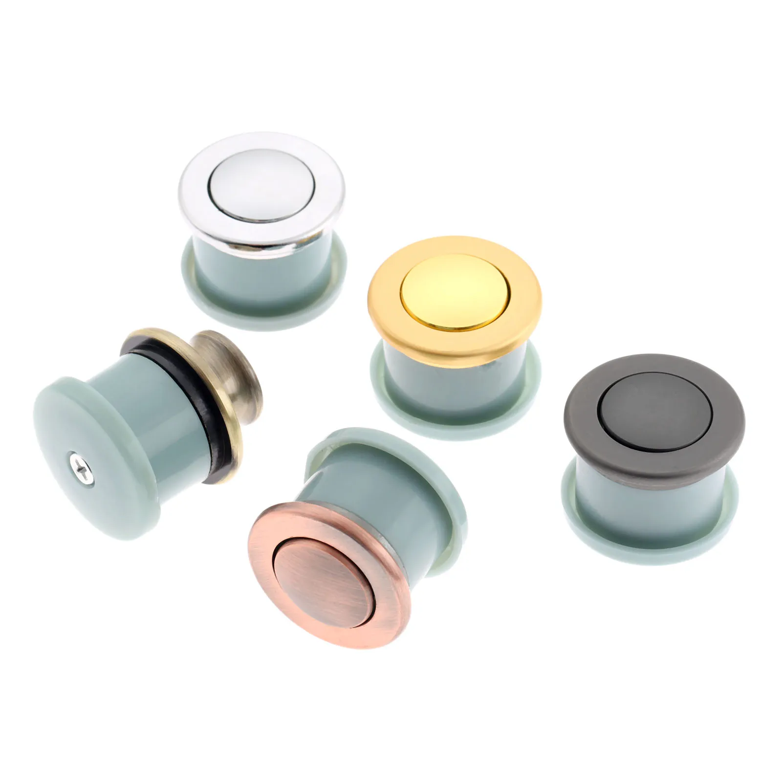 DRELD сплав Невидимый мебельные ручки встраиваемые шкаф с выдвижными ящиками и