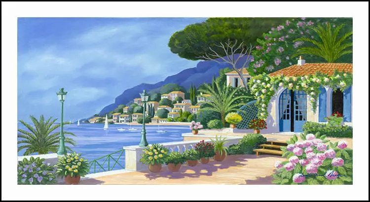 Приморский домов diamond Вышивка 5D картина вышивки крестом мозаики расшитые