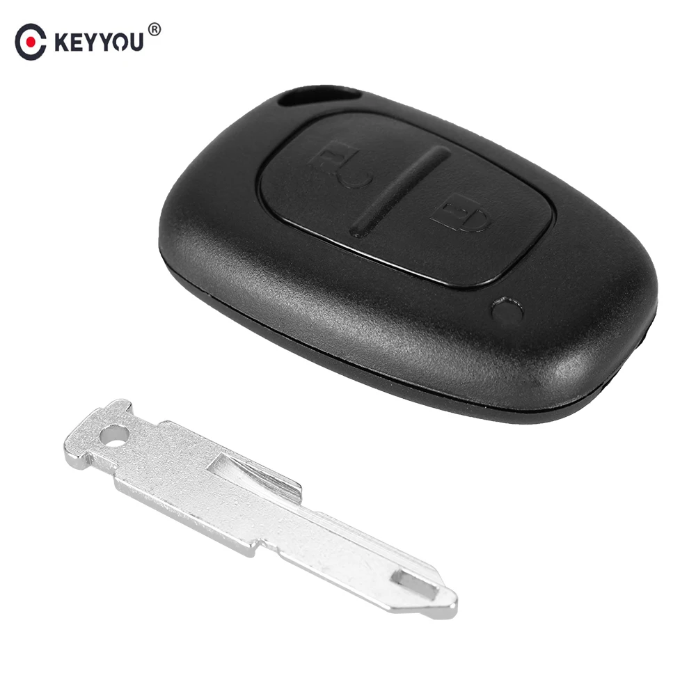 KEYYOU маленький дистанционный чехол для ключей Fob 433 МГц с чипом ID46/PCF7946 2 кнопки Renault