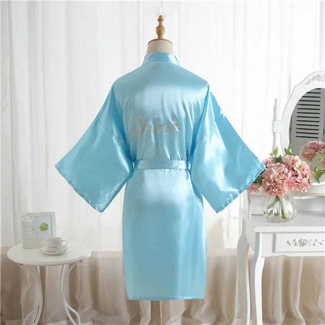 Light Blue Bride Шелковое атласное серебряное слово женское атласное шелковое платье свадебное платье невесты свадебное платье - Цвет: Light Blue Bride