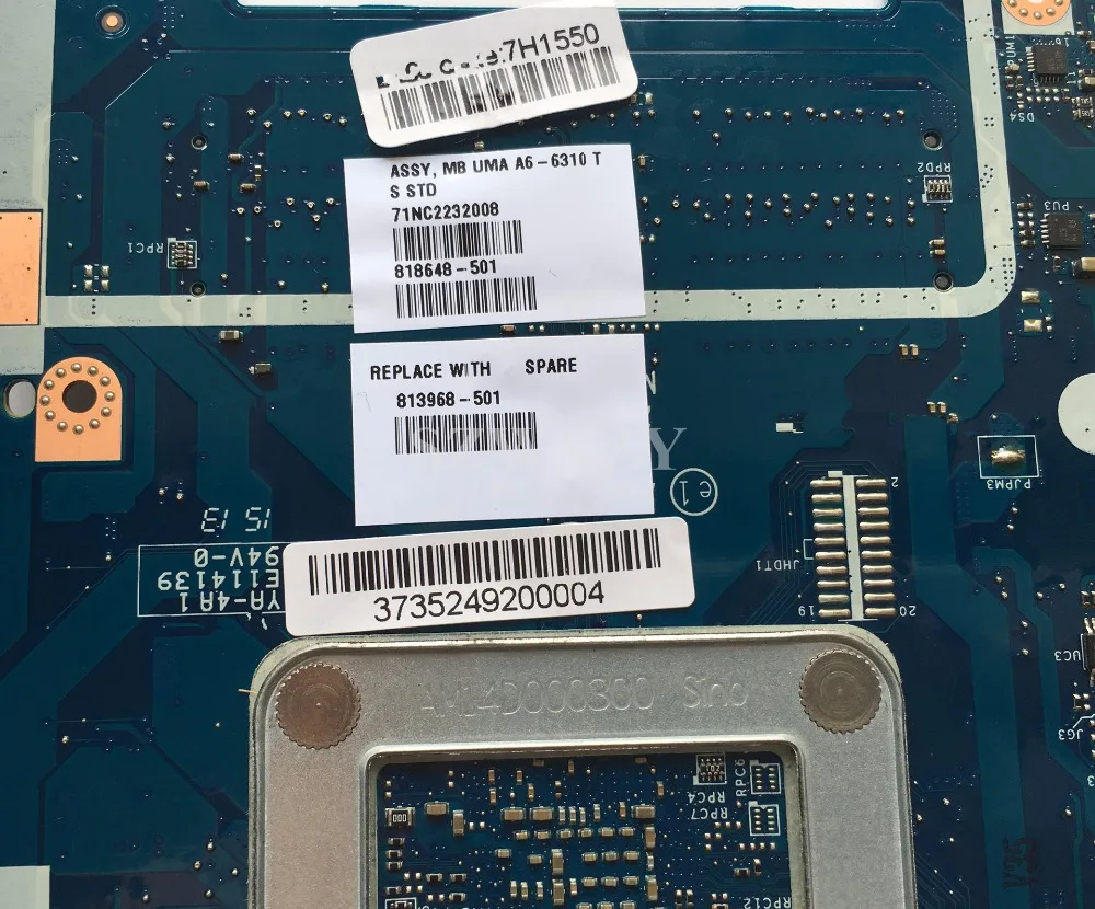 Материнская плата для ноутбука 813968 501 материнская серии HP 15 AF блестящий процессор