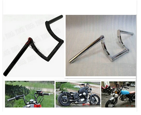 Мотоциклетные Рули 7/8 дюйма 22 мм Z-образные рули для Kawasaki Vulcan Classic VN 400 VN500 VN800 900 1200