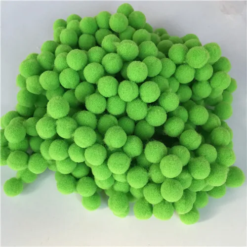 Green Для домашнего использования, поделки 8/15/20/25/30 мм разноцветный помпон из меха собственными руками Сделай Сам Мягкие плюшевые шарики-Помпоны Свадебные украшения аксессуары для куклы - Цвет: Green