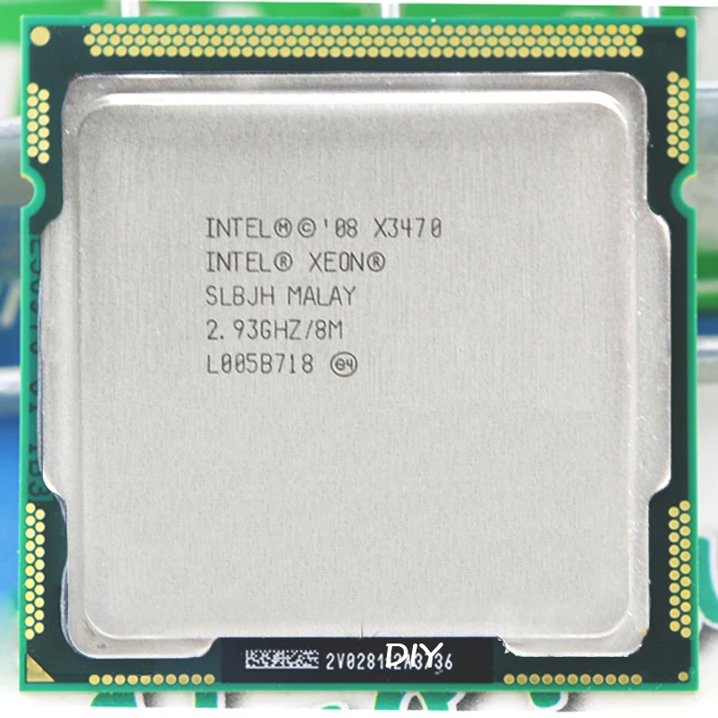 Intel Core Xeon X3470 кэш память 8 Мб 2 93 ГГц частота торбу 3 6 LGA 1156 P55 H55 эквивалент i7 870|intel core