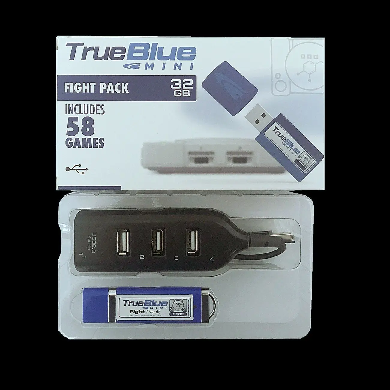 True blue mini Fight Pack 32 Гб с 58 играми/METH PACK 64 ГБ с 101 играми/CRACKHEAD PACK 64 ГБ с 101 играми для консоли ps1 - Цвет: Fight Pack