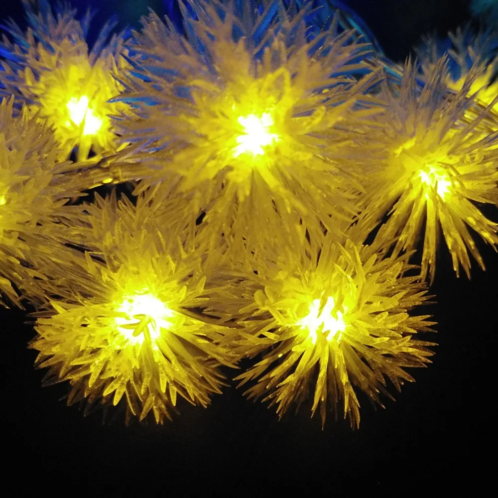 YIYANG 5 м 50LED праздничный Снежный хлопковый гирлянда светодиодные гирлянды на