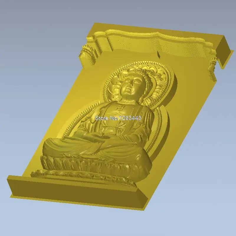3D модель в виде Будды для 4 осевой круговой схемы резная фигурка скульптура