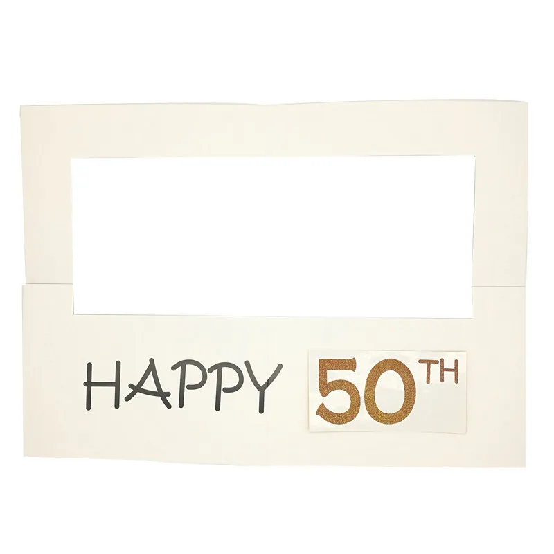 Chicinlife 1 шт. Фотофон Happy 30th 40th 50th 60th с рамкой реквизит для взрослых на день рождения