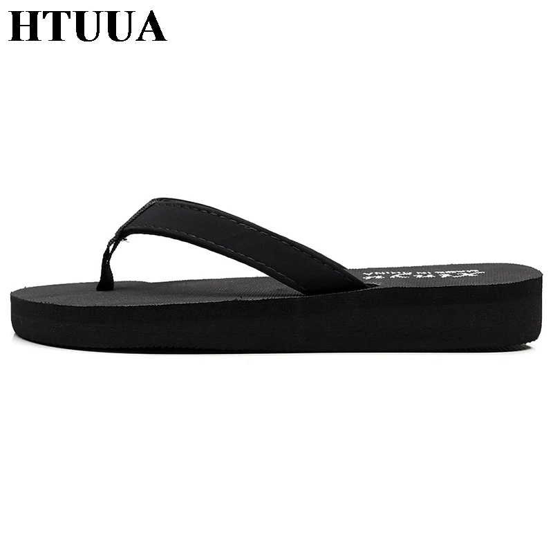 HTUUA/Новинка 2019 года Модные женские сандалии шлепанцы на плоской подошве